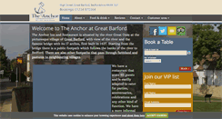 Desktop Screenshot of anchorinngreatbarford.co.uk